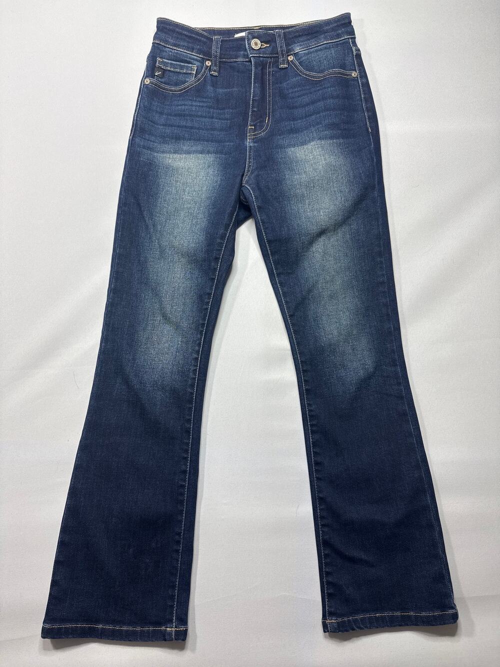 KanCan Women's Dark Wash Bootcut Stretch Blue Jeans - 1/24 (24x25.5)